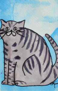 Gray Striped Cat